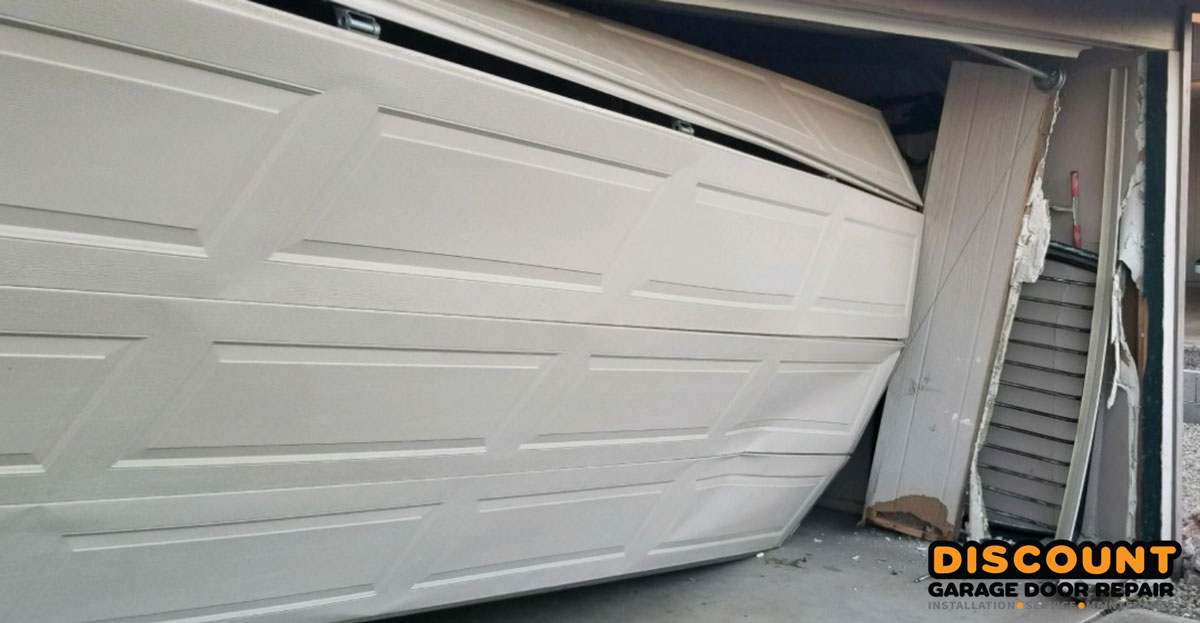 crash into garage door